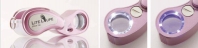 Лупа LITE LOUPE с белой и УФ-подсветкой 10х 20 мм розовая в футляре