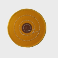 Круг муслиновый, желтый, 80х15 мм